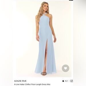Azazie Rue Bridesmaid Dress in color Mist